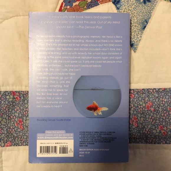 Out Of My Mind By Sharon M Draper - Picture 2 of 3